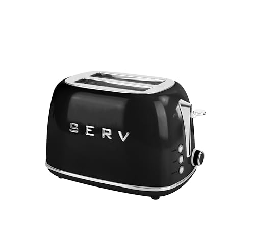 Servappetit Retro Serv 2-Slice Toaster with Extra-Wide Slots & 6 ...