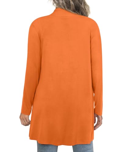 Image of Anymiss Womens Long Cardigans Spring Lightweight Jackets S-2XL Knit Kimono