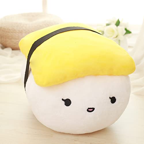 Feiangel お寿司 ぬいぐるみ 抱き枕 赤ちゃん縫い包み お祝い オフィス用品 子供の日 誕生日 プレゼント 椅子 癒しい おもちゃ 子供 ふわふわ 柔らかい 心地よい 添い寝 可愛い 昼寝まくら クッション 人形 萌え ?祭り 食物 イエロー 40