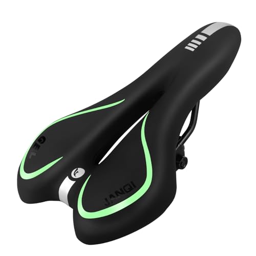 Seat, Breathable Mountain Bike Saddle, Gel Bicycle Saddle For Mtb, Bmx, Road Bike, City Bikes, Exercise Bikes(green)