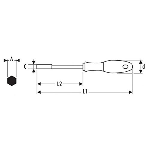 Douilles métriques 9 mm Expert e121506 pour bloquer les vis sans riper