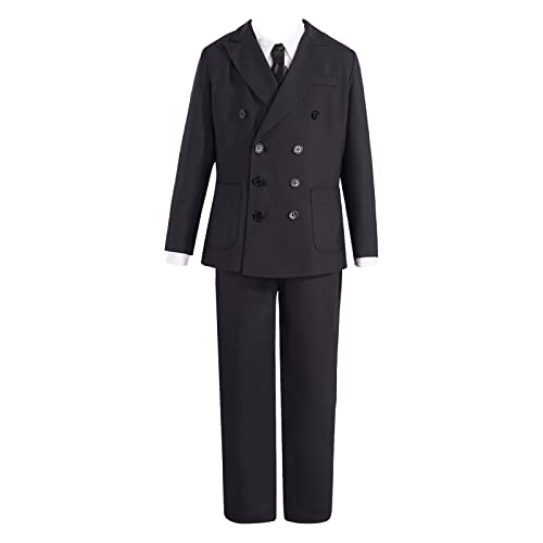 Costume banquet garçon avec veste à poche plaquée de qualité