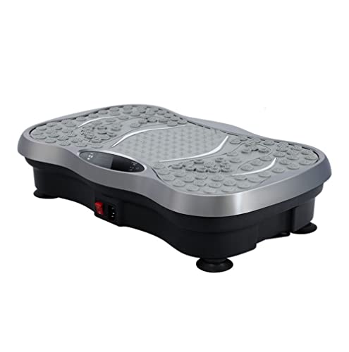 Plataforma vibratoria para ejercicios con placas vibratorias para entrenamiento de cuerpo entero con bandas de anillo y bandas de resistencia, equipo de entrenamiento en casa para recuperación,