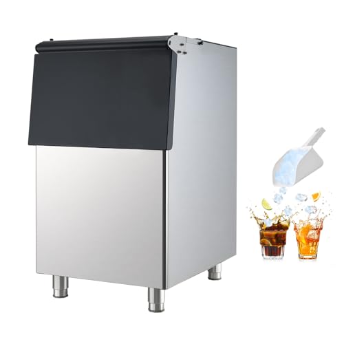 VEVOR Commercial Ice Storage Tray, 250 lbs Capacity, Commercial Ice Storage Tray with Adjustable Non-Slip Rubber Feet, Suitable for Restaurant, Hotel and Beverage Stores