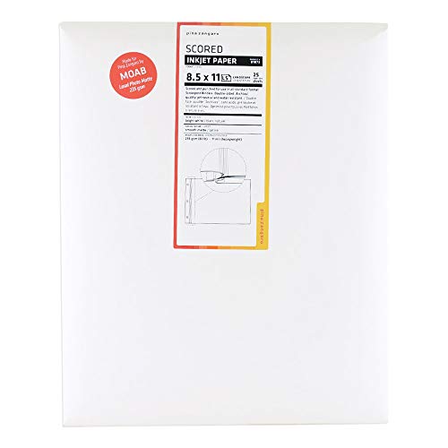 Pina Zangaro Scored Inkjet Paper, 8.5x11 Landscape, 25-pack (81873)