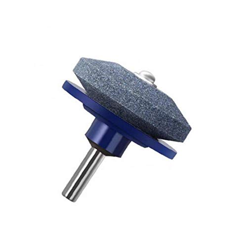 Grinding Wheel Mower Lawn Mower Blade Sharpener Lawnmower for Power Drill Hand Drill Lawnmower Sharpener Grinder Wheel Stone Blue 1 Piece