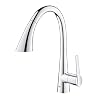 GROHE Zedra – Einhand-Spültischbatterie (langlebige Oberfläche, Einlochmontage, Schwenkbereich 360°), chrom, 32294002