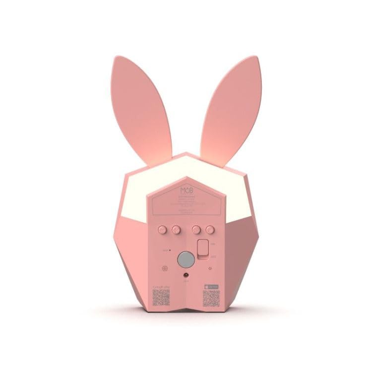 Mobility on Board Réveil Lapin Intelligent Cutie Clock - Rose Pastel