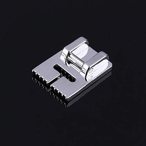 GenericWorldCare® Household Multi-Function Sewing Machine Tank Presser Foot with 7 Grooves, Compatible with Brother, Janome, Singer, Feiyue, Acme: 9 Teeth