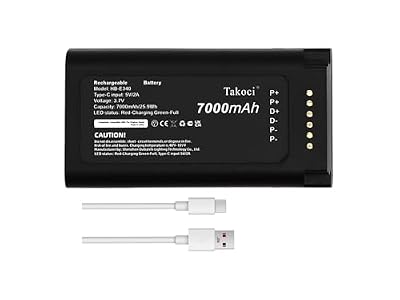 Gikysuiz E340 Rechargeable Battery Compatible with Security Video Doorbell C31,Type-C Charge Cable, Part Number HB-E340