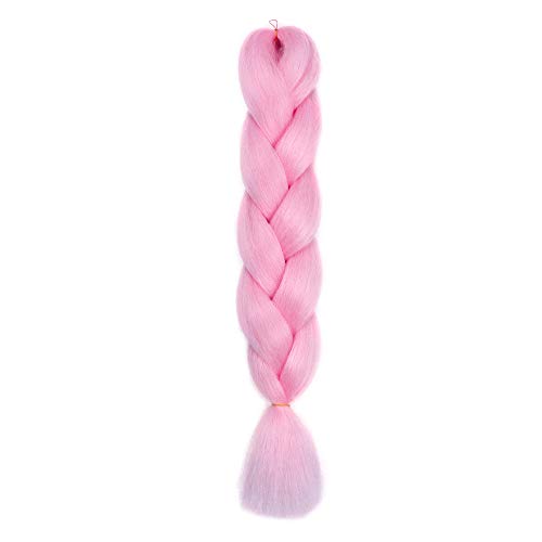 YMHPRIDE Intrecci di capelli jumbo rosa estensioni...