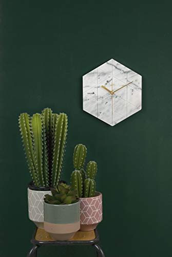 Karlsson Wall Clock, Marble White, 3 X 25 X 28.5 Cm #TOP3