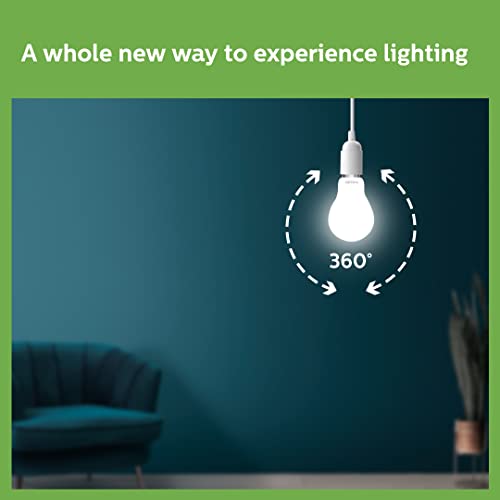 Philips 12-Watt Glass LED Bulb | Full Glow Energy Saver 1200 Lumen Frosted Diffused LED Bulb | Base -B22 | Crystal White,Pack of 1