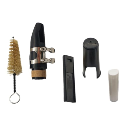 Wakauto Clarinet Reed Clip Cork Paste Brush Set Replacement Parts for Clarinet for Students Beginners
