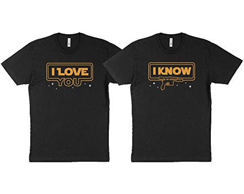 I Love You I Know Duo Sci-Fi Geek Space HX Shirt Unisex Black