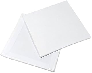 Artists' Nexus Set of 6 Blank Cotton Artist Canvas Panel, Mini, Small 10x10cm, 4x4"
