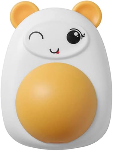 elegantstunning Bola de hierba gatera giratoria de dibujos animados de gato bola comestible para limpieza de dientes juguete molar suministros para