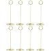 Radezon 20 Pack 8.75 inch Tall Table Number Holders Place Card Holder Table Picture Holder Wire Photo Holder Clips Picture Memo Note Photo Stand (Gold)