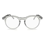 Clear Round Blue Light Glasses Men & Women to Look Modern with Clear Vision - Durable Reading Glasse