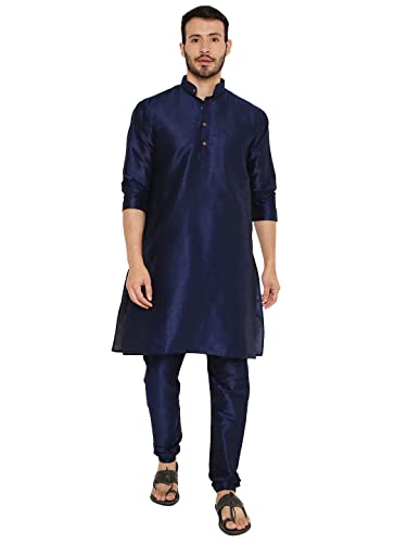 Image of Maharaja Banarasi Dupion Silk Kurta Pjama Set for Men
