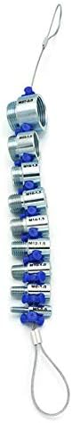 Pipe Thread Gauge ISO Standard Pipe Thread Identifier - Sizes M5-0.8 to M27-2.0