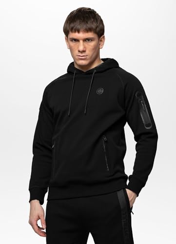 PITBULL - Sweatshirt Herren Stafford, Baumwolle und Polyester Pullover mit Kapuze, Hochwertig und Bequem Kapuzenjacke, Hoodie, Sportlicher Stil und Eleganz - L