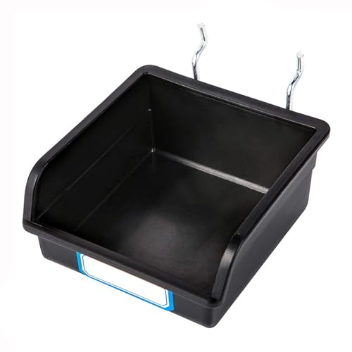 kobeIeen Efficient Pegboard Storage Bins with Hook and Labels Practical Peg Board Basket Effective Hardware Storage Solution