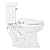 Signature Hardware 481684 Key West 1.28 GPF Two Piece Elongated Toilet - Bidet Seat Included, ADA Compliant - White