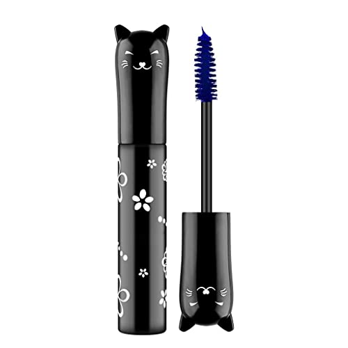 Max Special rímel de 3 ml, rizador de ojos largo, 6 extensiones de pestañas de maquillaje, colores de pestañas, máscara impermeable en color azul y talla única