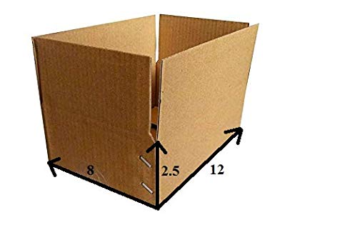 SAB SE TEJ 3 Ply Corrugated Orange Color Box/Shipping Boxes/Packaging Boxes (12 x 8 x 2.5 inch) (Pack of 50) (B083VWXS7S) Amazon Price History, Amazon Price Tracker