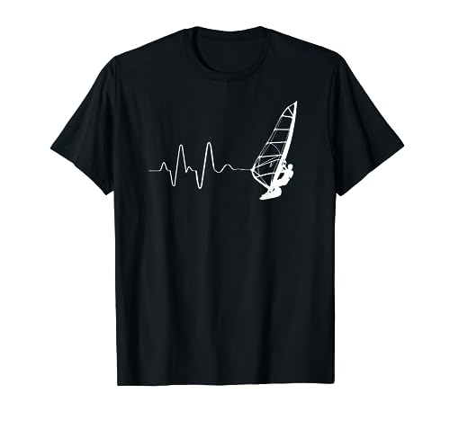 T-shirt Manches Longues Windsurf Battement De Coeur - Coton/polyester - Pour Planche à Voile