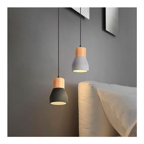 Lustre simple E27 en ciment nordique idéal pour table à manger