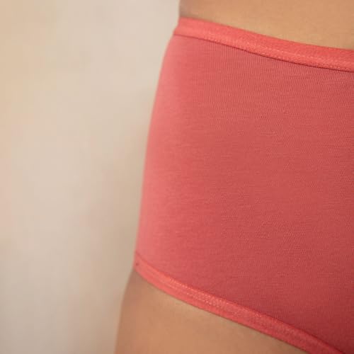 Image of NYKD High Rise Full Brief Cotton Stretch Full Rear Coverage Panty with Super-Soft Elastic & Back Coverage - NYP036 (Pack of 3)