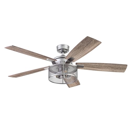 Honeywell Carnegie Ceiling Fan, Quiet Motor and Remote Control, 52", Silver - image 4