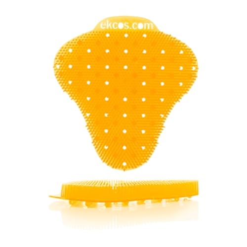 Diversey Ekcos EKS-13C-12 ekcoscreen 60 Day Premium Anti-Splash Urinal Screen, Deodorizer for Cleaner Restrooms, Citrus Scent, Orange, 12-Screens