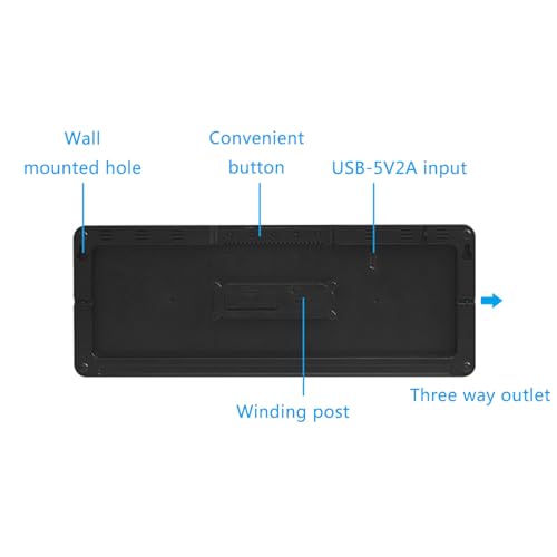 Reloj de pared digital LED para solucionar problemas de visibilidad nocturna 5