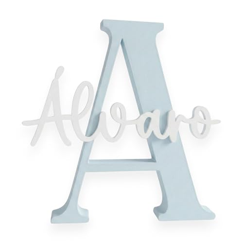 Mpzonline Letra com nome personalizada decorativa, mesas doces, comunhões, decoração de quarto, placa de identificação.