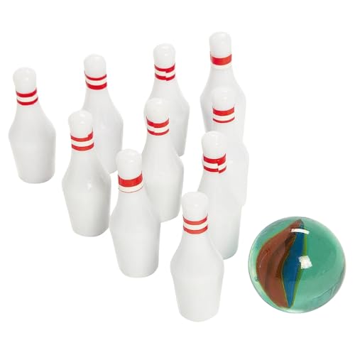 Assorted Plastic Play On Mini Bowling Sets (6 Sets) - Fun Designs, Perfect for Indoor Play, Party Favor, Birthdays, and More