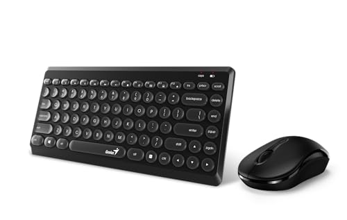 Genius LuxeMate Q8000 - Elegante combo de teclado y mouse inalámbricos