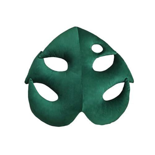 VKTY Cuscino a forma di foglia, 52,1 x 48 cm, imbottitura in polipropilene, a forma di 3D, cuscino per piante succulente, grazioso cuscino da pavimento per fate, grunge, decorazione per la casa