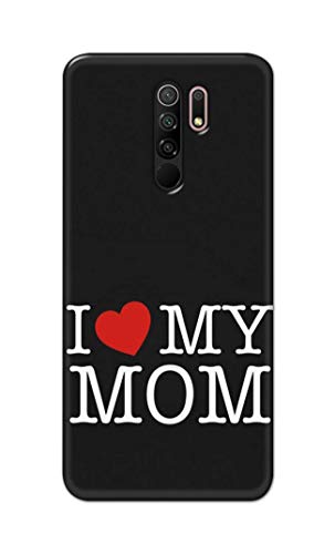 Image of PRINTFIDAA I Love My Mom Hard Back Cover for Redmi 9 Prime /Poco M2 / Poco M2 Reloaded Back Cover -(P6) KAT1006