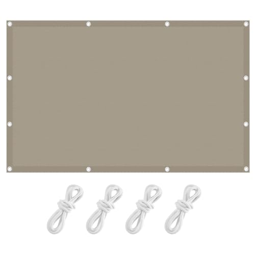 Toldo vela de sombra exterior rectangular con ojales jardín patio 2
