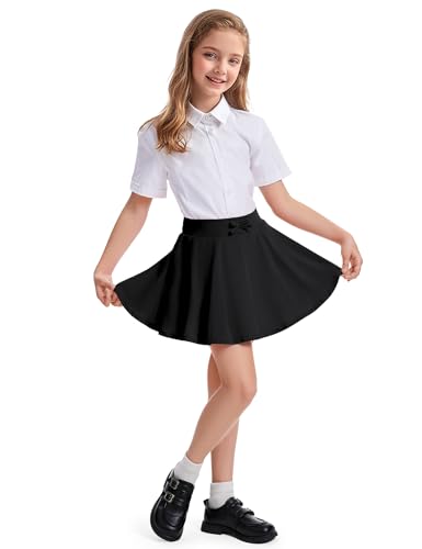 Image of BOOPH 2 Pack Girls Skirts Toddler Athletic Uniform Skorts with Pockets