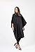 Betty Dain Guardian All-Purpose Cutting/Styling Cape, Lightweight Iridescent Nylon with Chemical Proof Panel, Snap Adjustable 22 Inch Neck Closure, Machine Washable, 54 x 62 x 22 Inch Back, Black