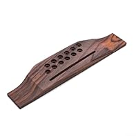 [ELEGANT ROSEWOOD DESIGN] Constructed from beautiful rosewood, this bridge adds a touch of elegance while improving sound quality for acoustic guitars. [SUPERIOR CRAFTSMANSHIP] Each bridge is crafted with care and precision, featuring a smooth finish...