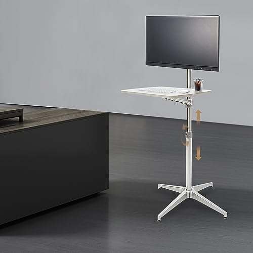 Soporte de piso para computadora portátil ideal para trabajar desde el sofá 6