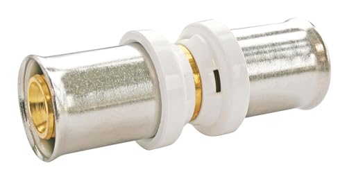 SOMATHERM FOR YOU, Manchon égal à sertir pour tube multicouche Ø16 - Raccordement facile et rapide, compatible avec profils U, H, TH - Conforme norme NF 545, sécurité d'étanchéité