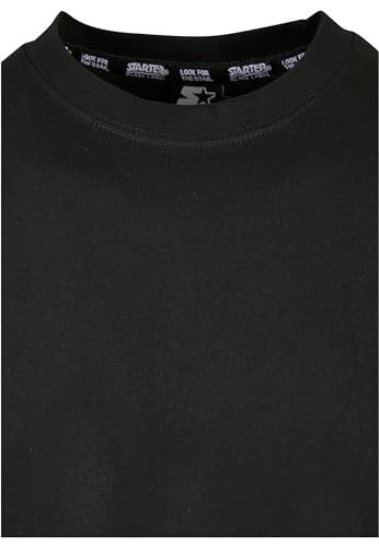 STARTER BLACK LABEL Herren Starter Essential Oversize tee Black, S Camiseta, Negro, S Grande para Hombre