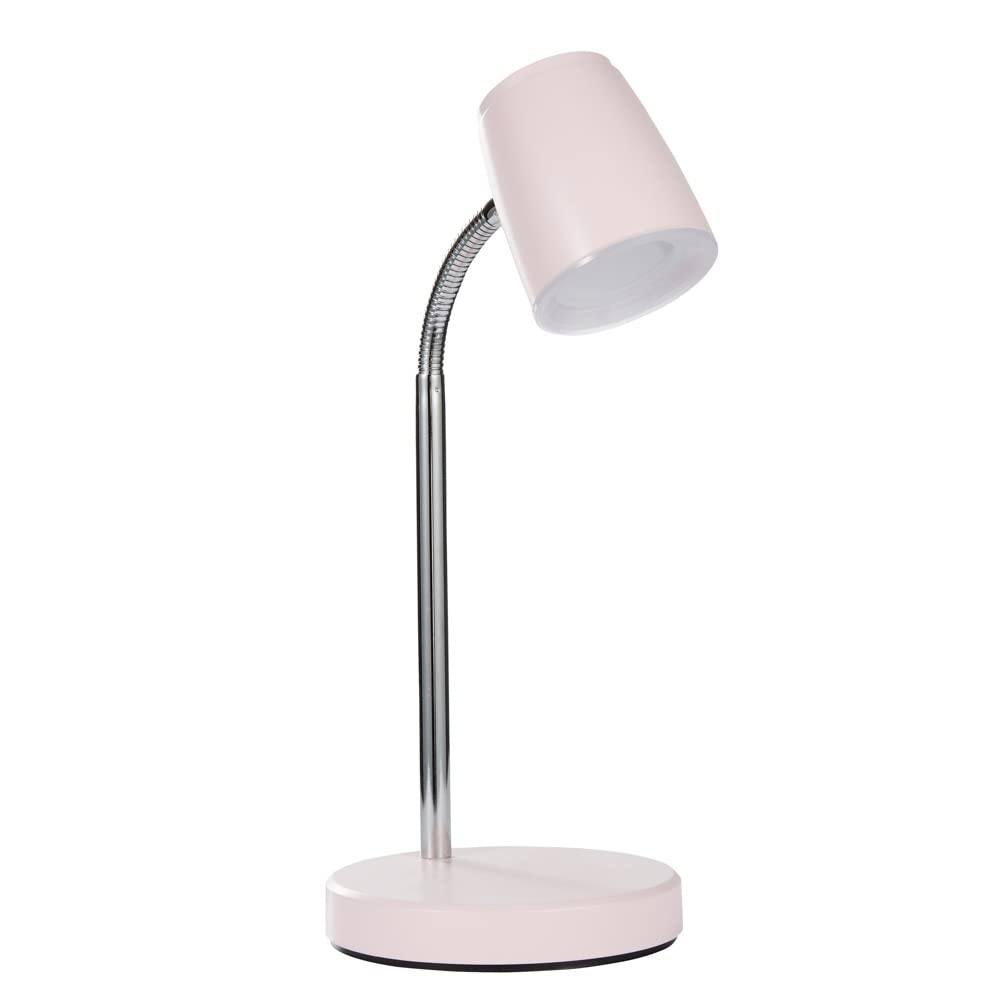 LITECRAFT Glow Table Lamp 3.5 Watt Integrated LED Adjustable Task Light - Pink