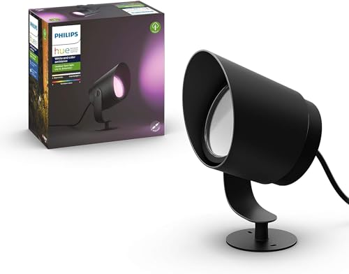 Philips Hue Lily XL WACA LV EU spike black 1x15, Spot extérieur à led, Luminaire pour éclairage extérieur